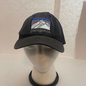 Patagonia Line Logo Ridge LoPro Trucker‎ Hat Cap SnapBack Black One Size